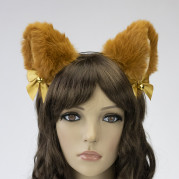 Вушки Кішки аніме (руді)