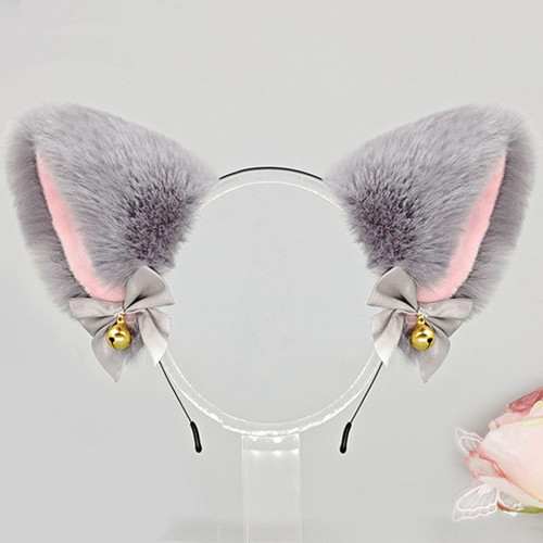 Вушки Кішки аніме (сірі)