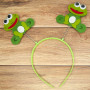Ободок карнавальный Лягушка на пружинках (1шт)
