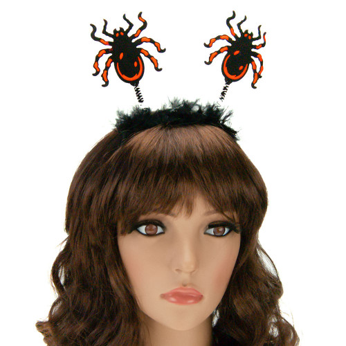 Обідок карнавальний Павук на пружинках (уп 12шт)