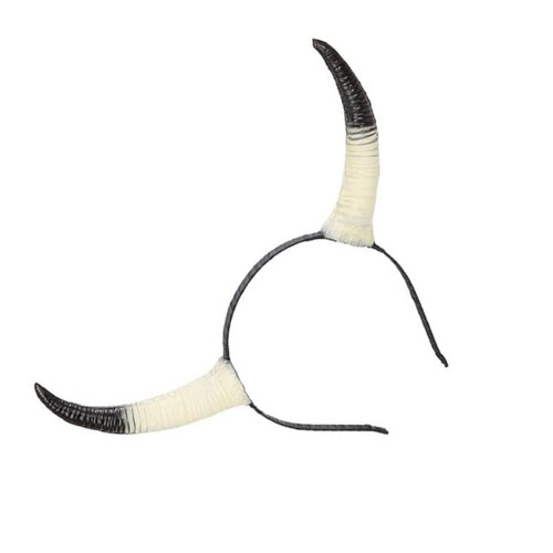 Рога Косплей Демона на ободке (серые с черным)