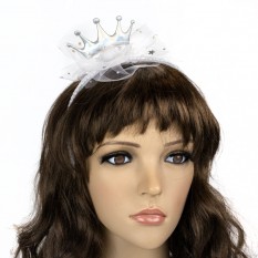 Обідок карнавальний Принцеска 13129 (срібний)