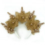 Аксесуар новорічний обідок 52006 Корона Блиск (золотий)
