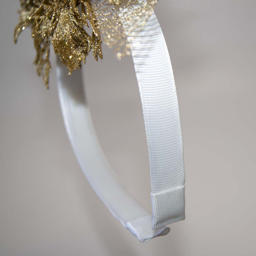 Аксесуар новорічний обідок 52002 Блиск (срібний)