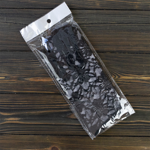 Рукавички мереживні 22см (чорні)