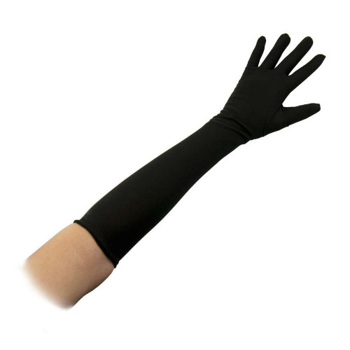 Перчатки стрейч эластан 40см (черные)