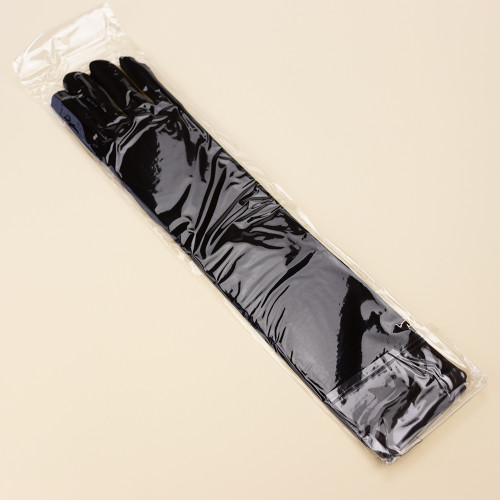 Перчатки стрейч эластан 40см (черные)