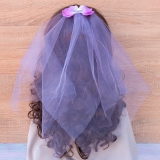 Фата Невесты на девичник Classic (фиолетовая)