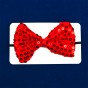 Краватка метелик з паєтками (червона)