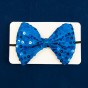 Краватка метелик з паєтками (синя)
