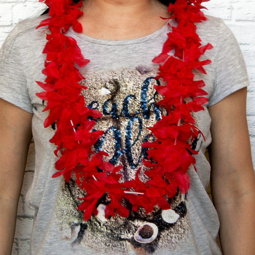 Гавайські леї Гібіскус (червоні)