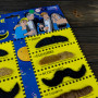 Накладні вуса набір (уп 12шт) (коричневі, чорні, сірі)