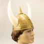 Шолом Варяга з рогами (золотий)
