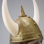 Шолом Варяга з рогами (золотий)