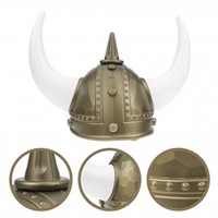 Шлем Варяга с рогами (золотой)