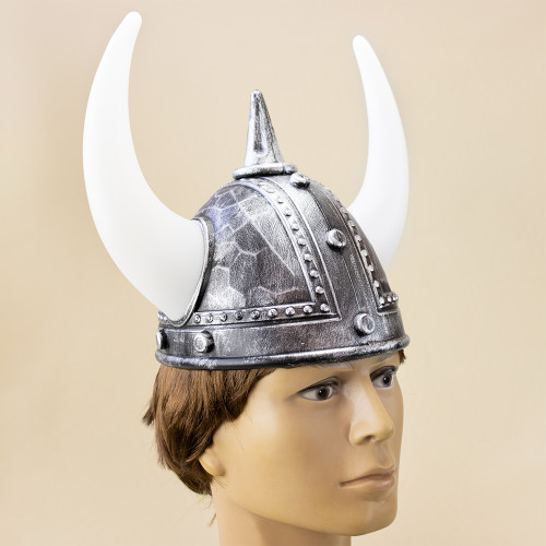 Шолом Варяга з рогами (срібло антик)