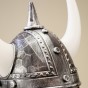 Шолом Варяга з рогами (срібло антик)