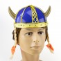 Шолом Вікінга з кісками (синій)