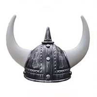 Шлем Варяга с рогами (серебро антик)