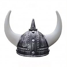 Шлем Варяга с рогами (серебро антик)