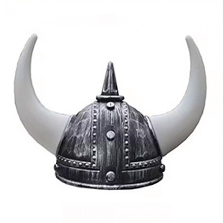 Шлем Варяга с рогами (серебро антик)