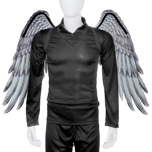 Крила Косплей 75х105 см (сірі із чорним)