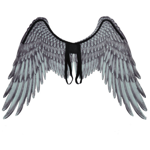 Крила Косплей 75х105 см (сірі із чорним)