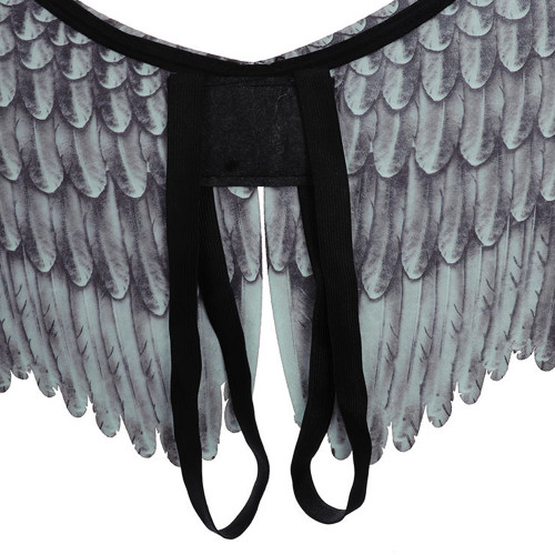 Крила Косплей 75х105 см (сірі із чорним)