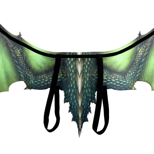 Крила Косплей Дракона 95х45 см (зелені)