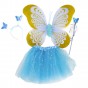 Набір Метелика Карнавальний зі спідницею 50х38см (блакитний)