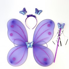 Набор Бабочки Карнавальный 50х38см (фиолетовый)