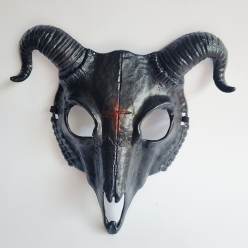 Маска Коза пластик (чорная)