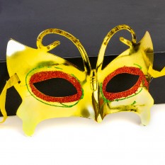 Венецианская маска Бабочка (золото)