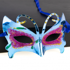 Венецианская маска Бабочка (синяя)