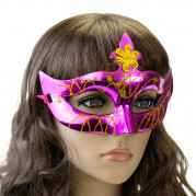 Венеціанська маска Луїза (фуксія)