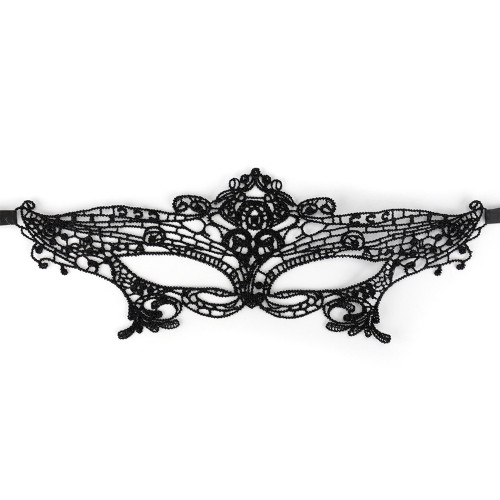 Кружевная маска Загадка Вожделение (черная)