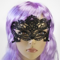 Мереживна маска Загадка Спокуса (чорна)