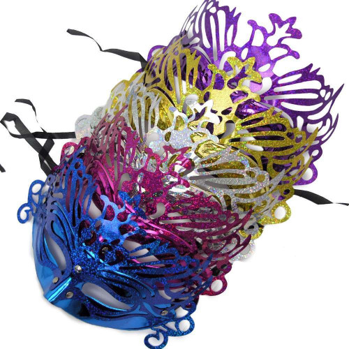 Венеціанська маска Ізабелла (червона)