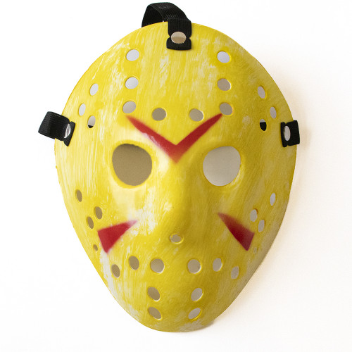 Маска Джейсона пластик (жовта)