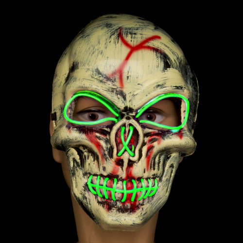Маска Череп кривавий з зеленим