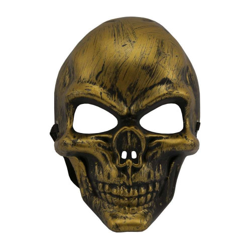 Маска Череп матовий (золота)