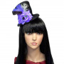 Карнавальная шляпка на заколках Жозефина (фиолетовая роза) 8948