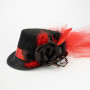 Капелюх Стімпанк Леді Роузвуд 13299 (червоний)