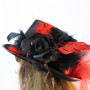 Капелюх Стімпанк Леді Роузвуд 13299 (червоний)