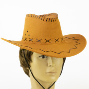 Капелюх Ковбоя замша (світло-коричневий)