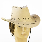Капелюх Ковбоя замша (світло-бежевий)