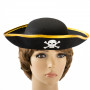 Капелюх дитячий Пірата фетр (чорний з золотим)