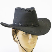 Капелюх Ковбоя замша (чорний)