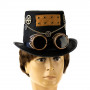 Капелюх Стімпанк Циліндр з гоглами 7958