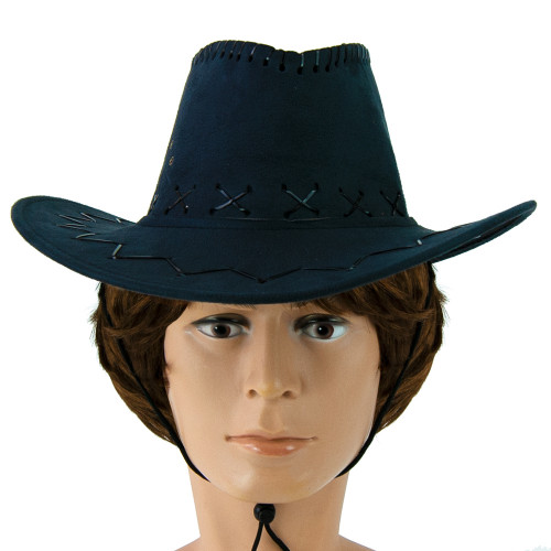 Капелюх Ковбоя замша (чорний)